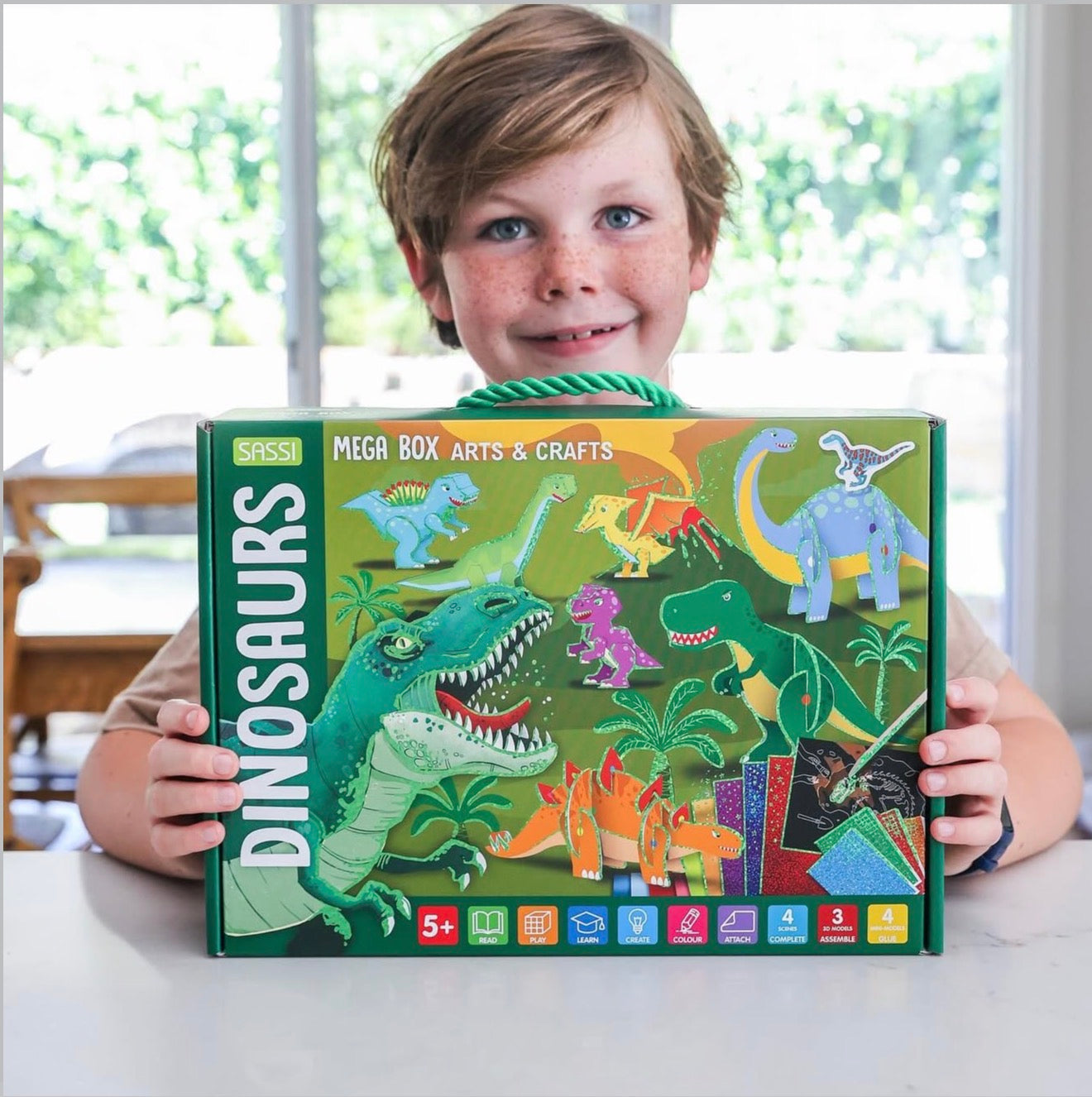Dinosaurs Mega Sticker & Activity Kit - Sassi Arts & Crafts