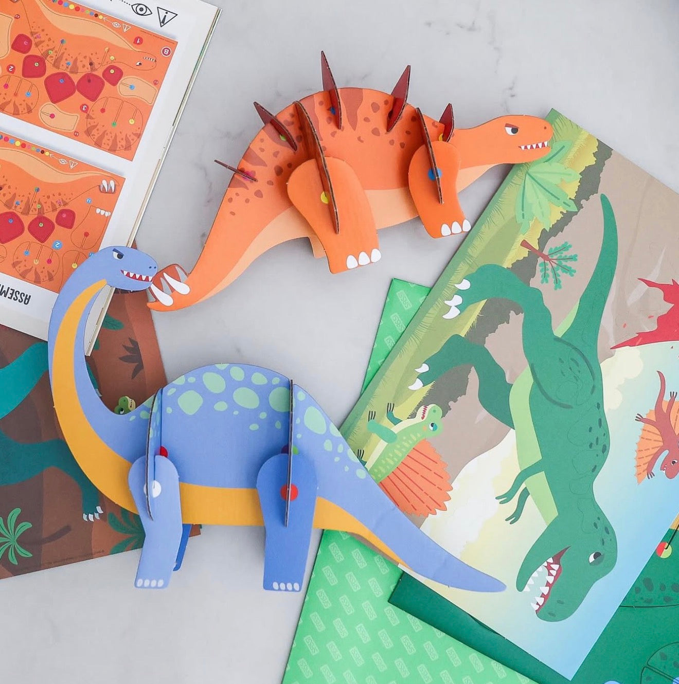 Dinosaurs Mega Sticker & Activity Kit - Sassi Arts & Crafts