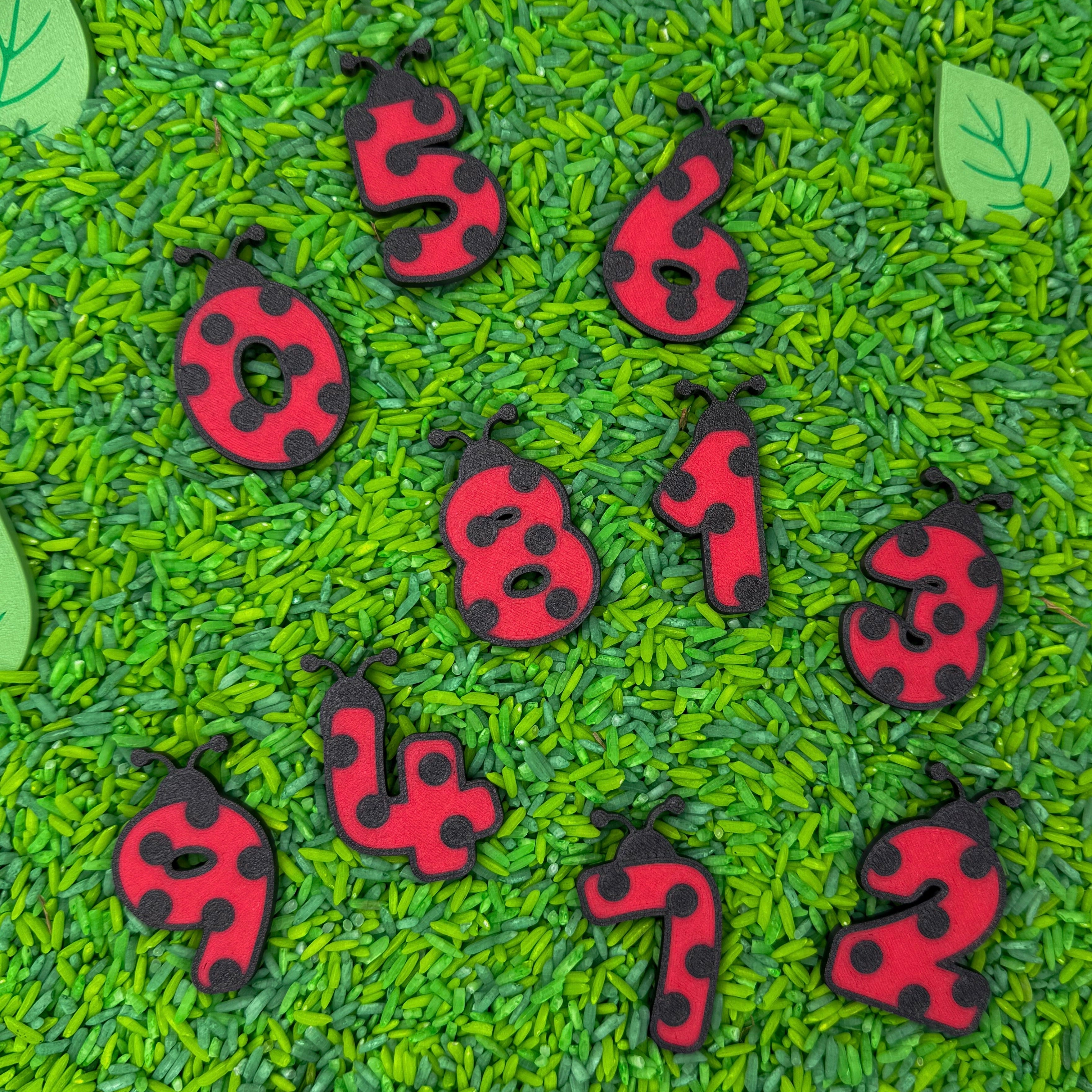 Honey Hollow ladybug number set for counting and number recognition