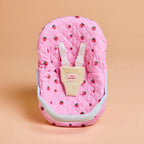 empty strawberry picnic Dolls Car Seat Capsule by tiny harlow 