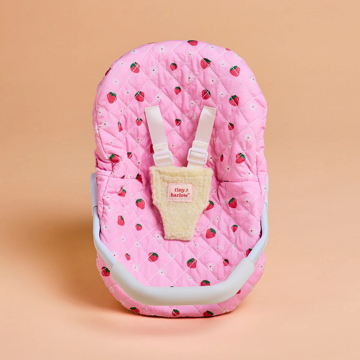 empty strawberry picnic Dolls Car Seat Capsule by tiny harlow 