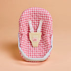 Pink Gingham Baby Dolls Car Seat Capsule by tiny harlow