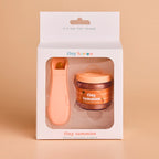 packaging of jar of tiny tummies pretend baby dolls food which is magic and disappearing, perfect gifting brand is tiny harlow and flavour is roast chicken dinner