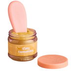 jar of tiny tummies pretend baby dolls food which is magic and disappearing, brand is tiny harlow and flavour is banana custard