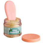 jar of tiny tummies pretend baby dolls food which is magic and disappearing, brand is tiny harlow and flavour is apple puree