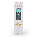 Soft mint Jellystone Designs baby sensory calm down bottle with glitter and star confetti