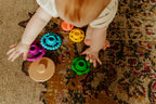 Rainbow Silicone Wobble Stacker - Jellystone Designs
