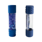 Jellystone Designs DIY Calm Down Bottle in blue with blue silver and iridescent sensory filling kit