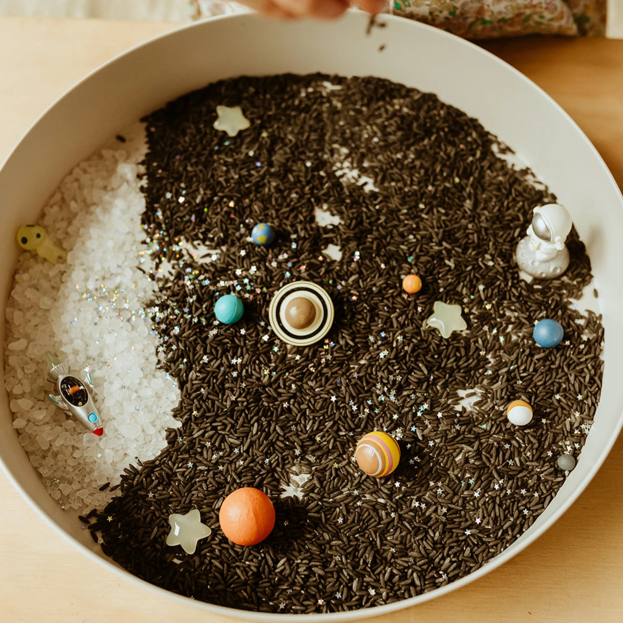 Jellystone Designs 2-in-1 sage messy play tray
