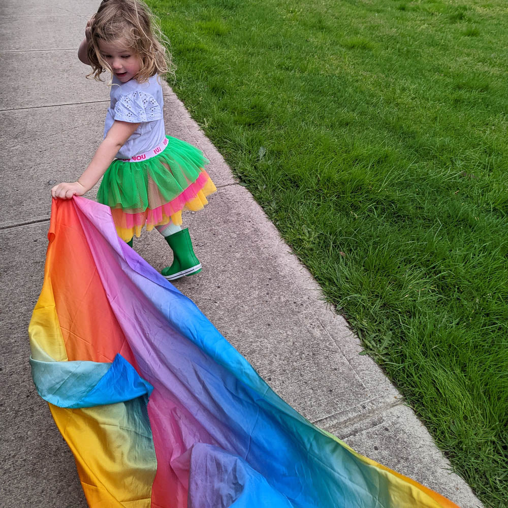 Jumbo Rainbow Play Silk - Play Silkies