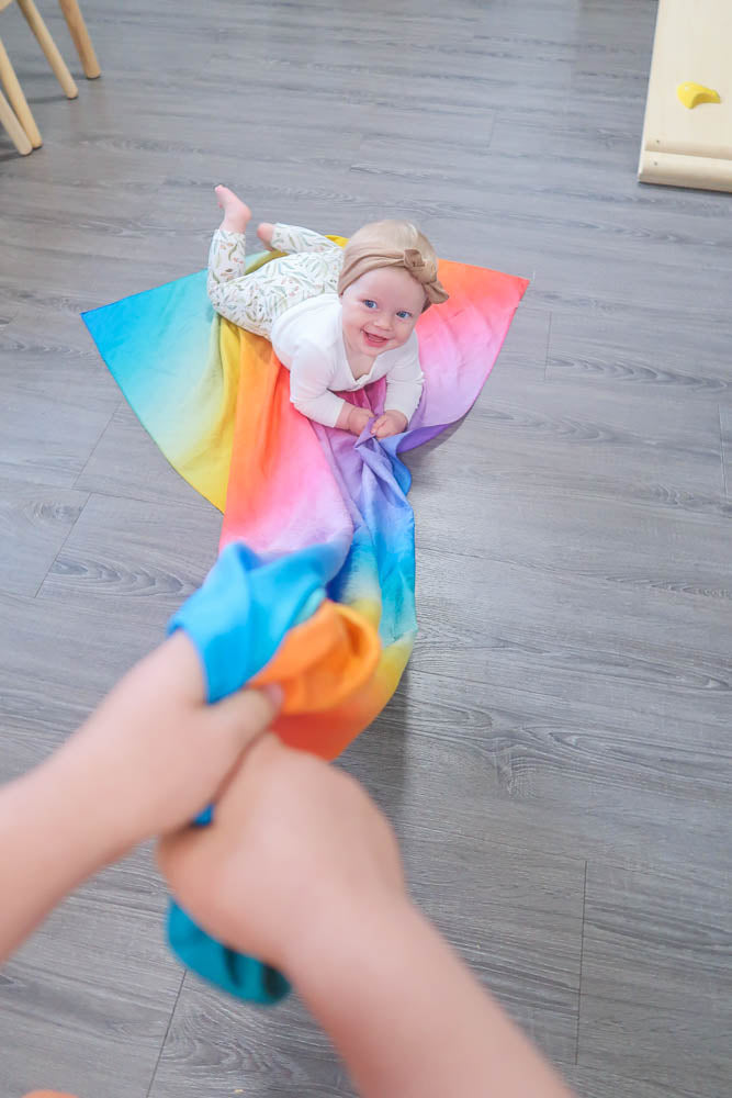 Jumbo Rainbow Play Silk - Play Silkies