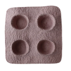 felt muffin tray toy grey handmade pretend play baking tray for play kitchen