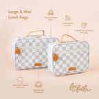 Fox & Fallow sage check large lunch bag benefits