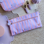 Powder Stripe Large Pencil Case - Fox & Fallow