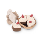 Plush cake baking pretend play set for children with soft toy baking accessories by Little Lamb Kind