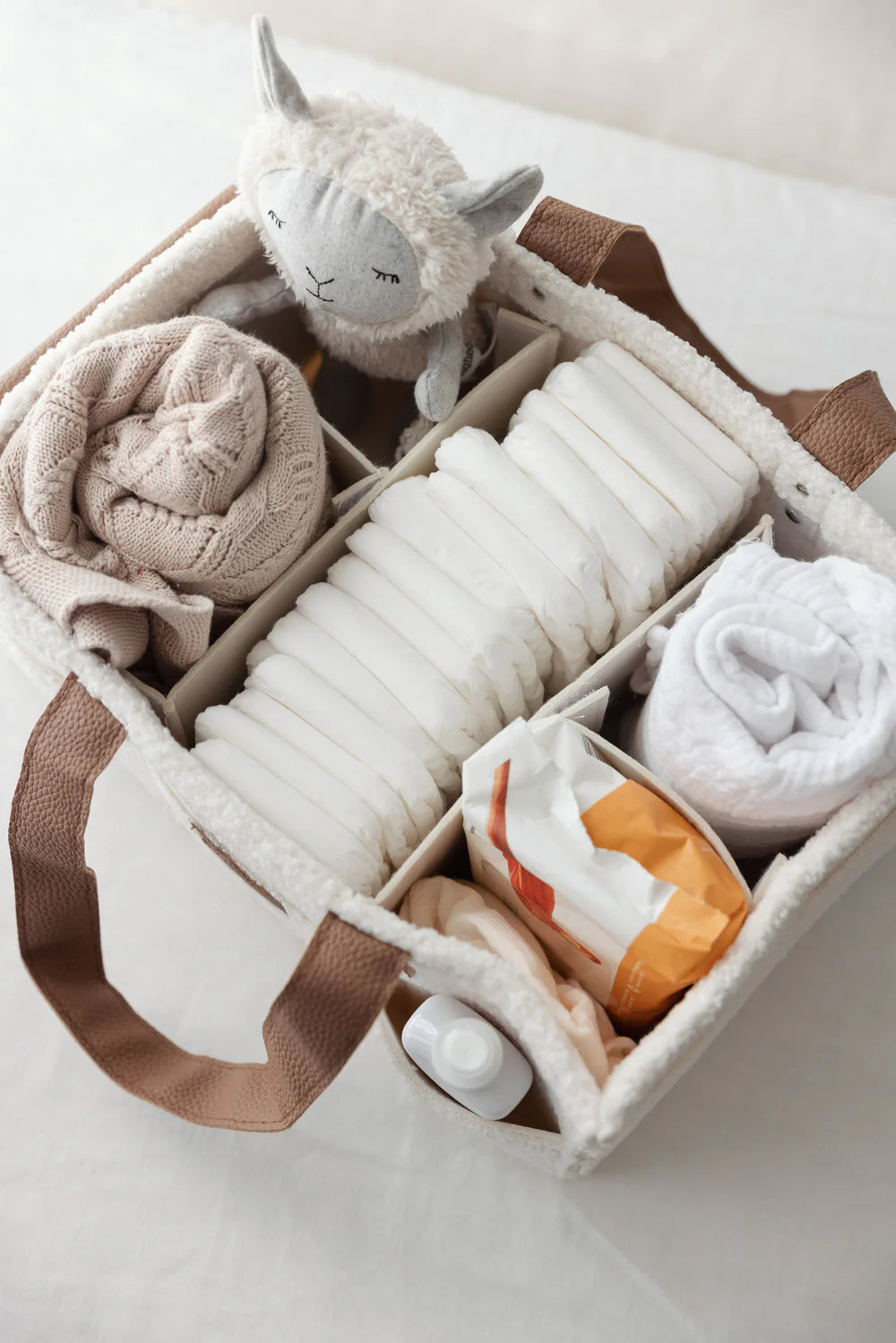 Nappy Caddy | Snow Tan