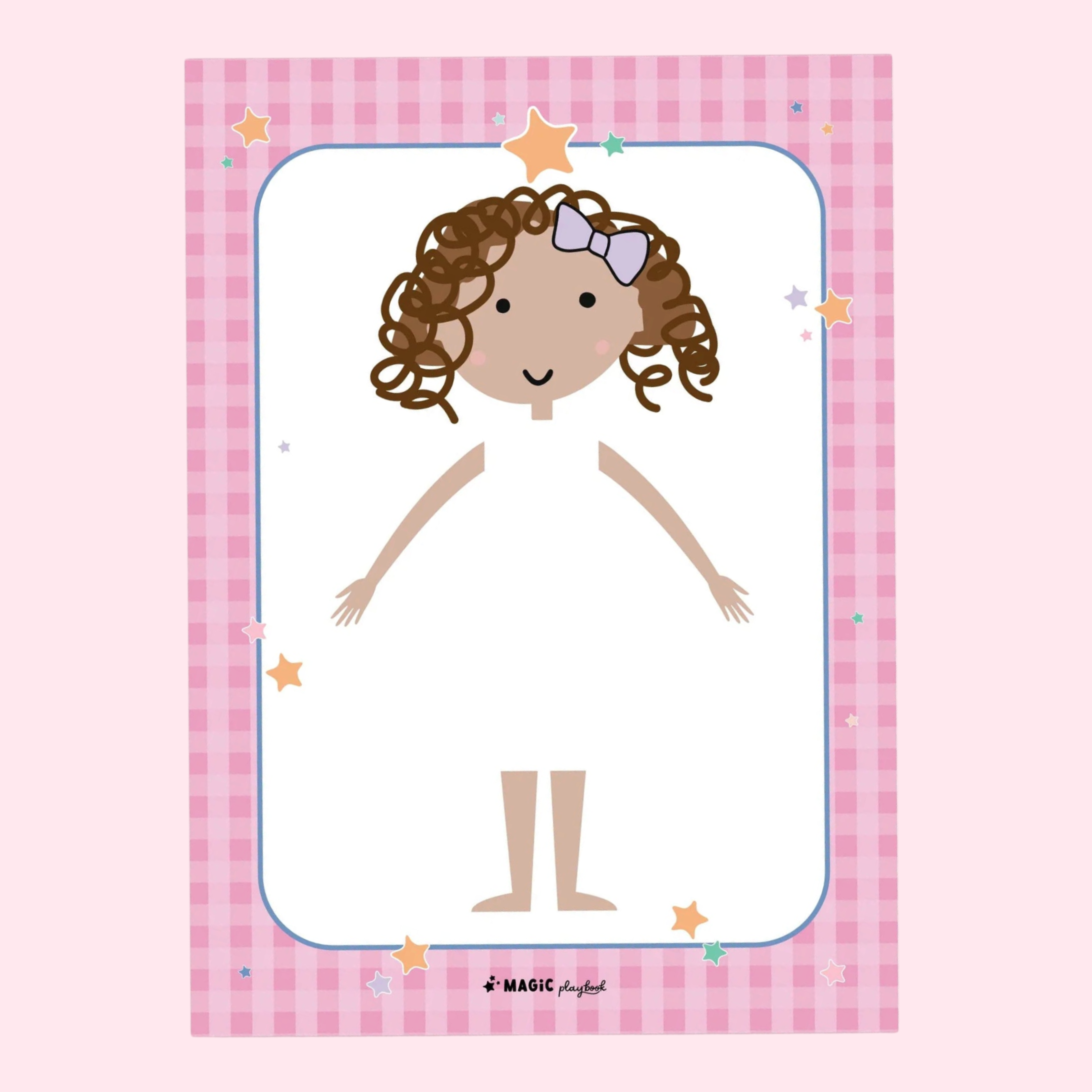 Dress-a-Doll Girl Fashion & Pretend Play Notepad - Magic Playbook