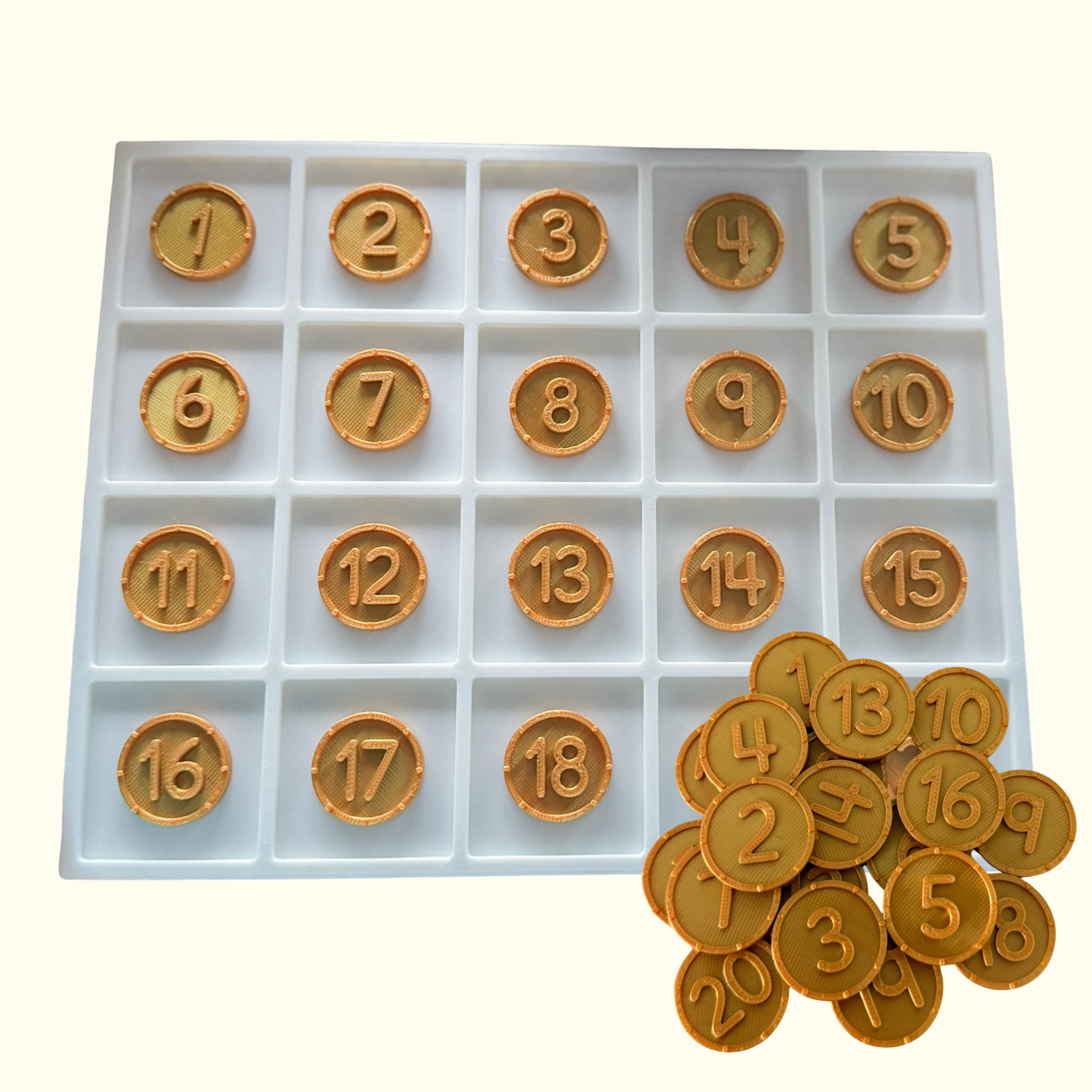 Mini Golden Treasure Counting Set - Honey Hollow