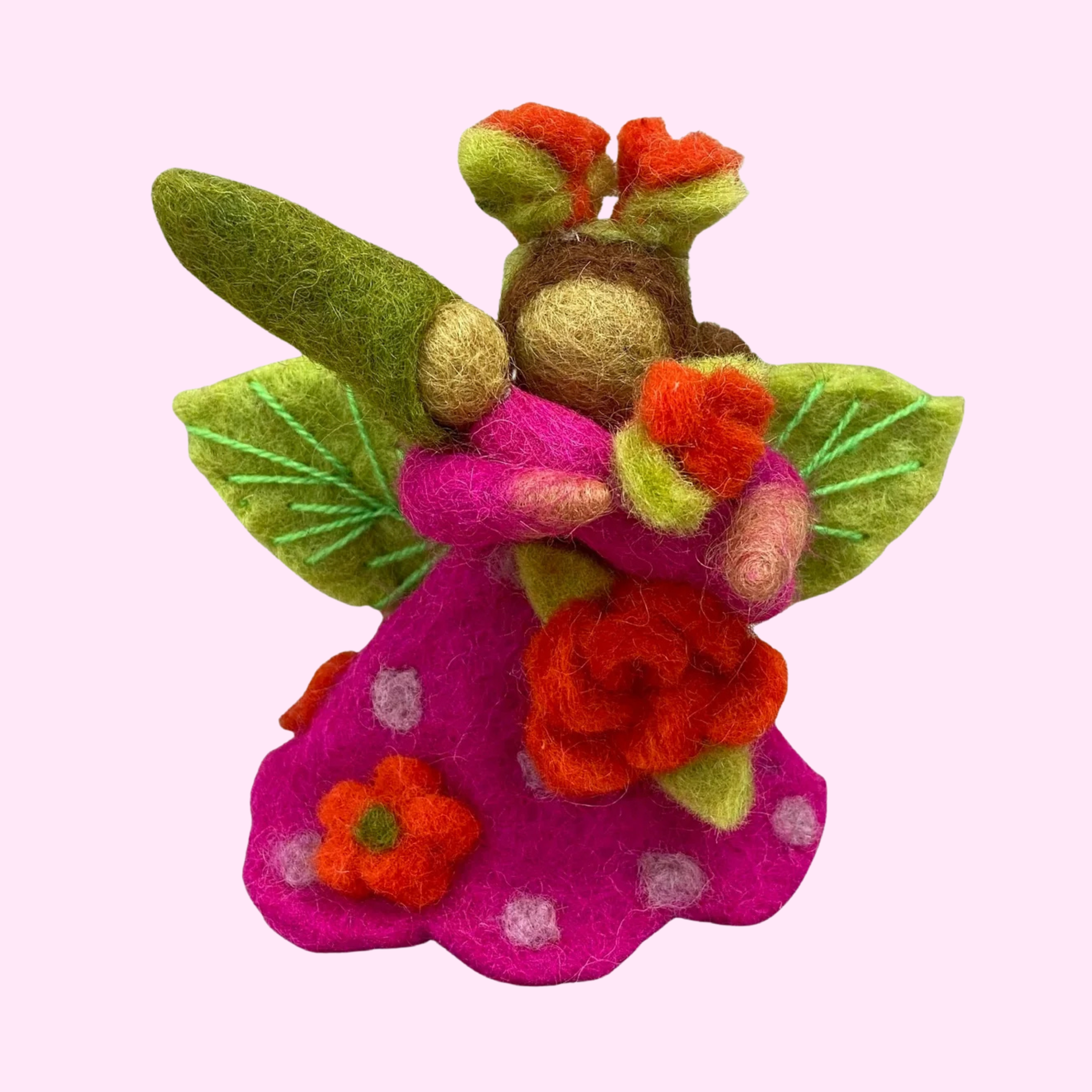 Rose Fairy Mother & Baby – Himalayan Felt Co