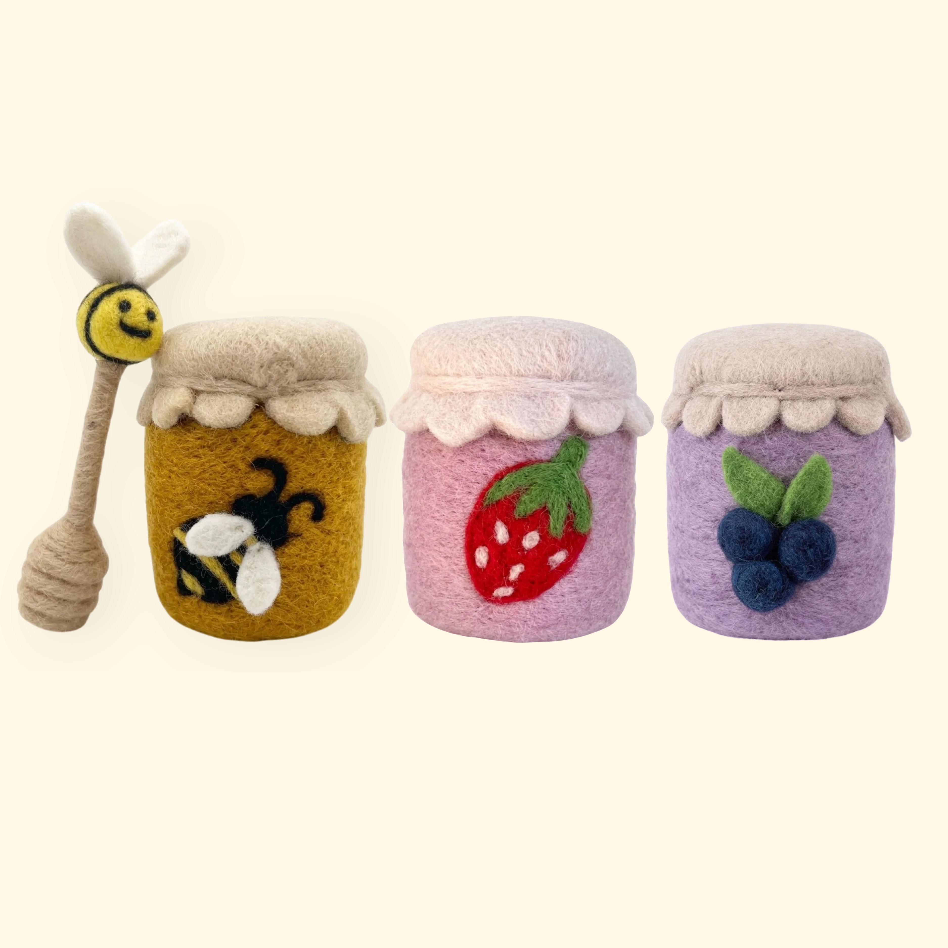 Trio of Spreads Felt Food Set - Playtisserie