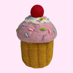 Pink Sprinkle Felt Cupcake - Playtisserie