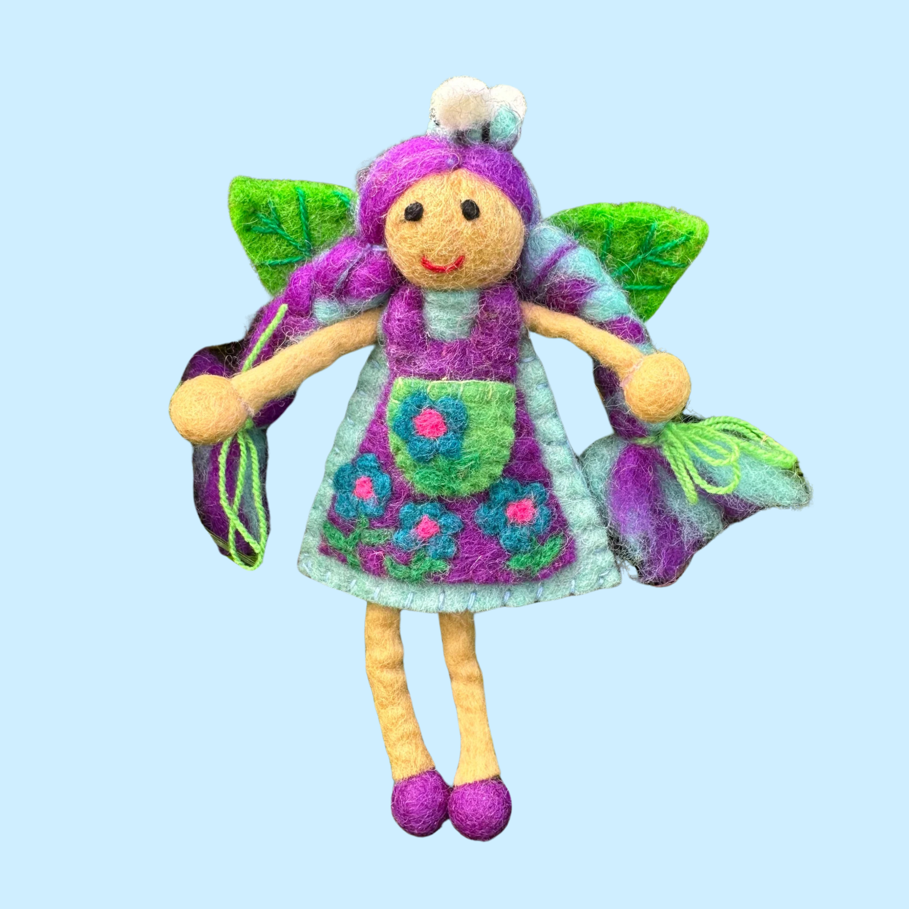 Miss Blue Bee Fairy – Himalayan Felt Co