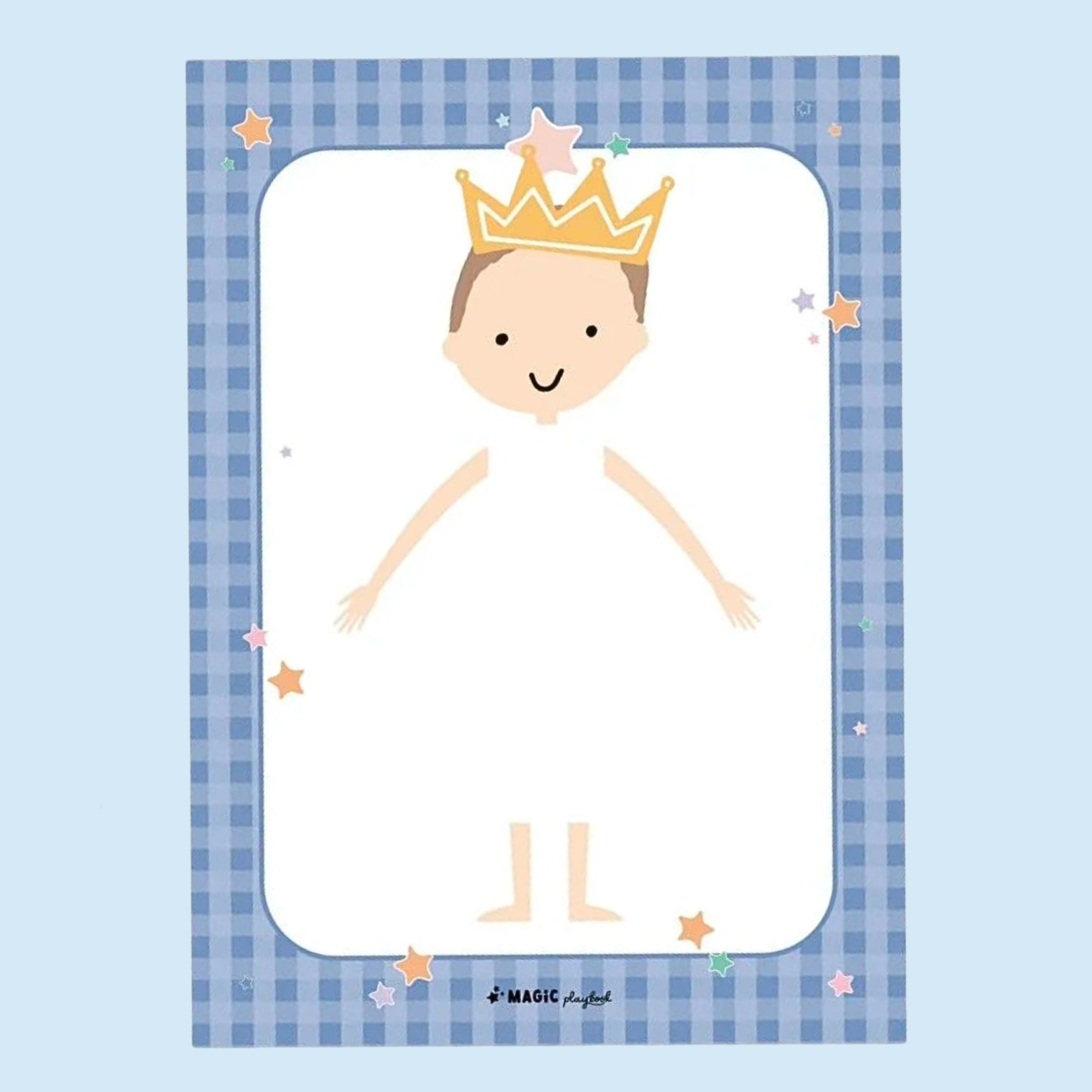 Dress-a-Doll Boy Fashion & Pretend Play Notepad - Magic Playbook