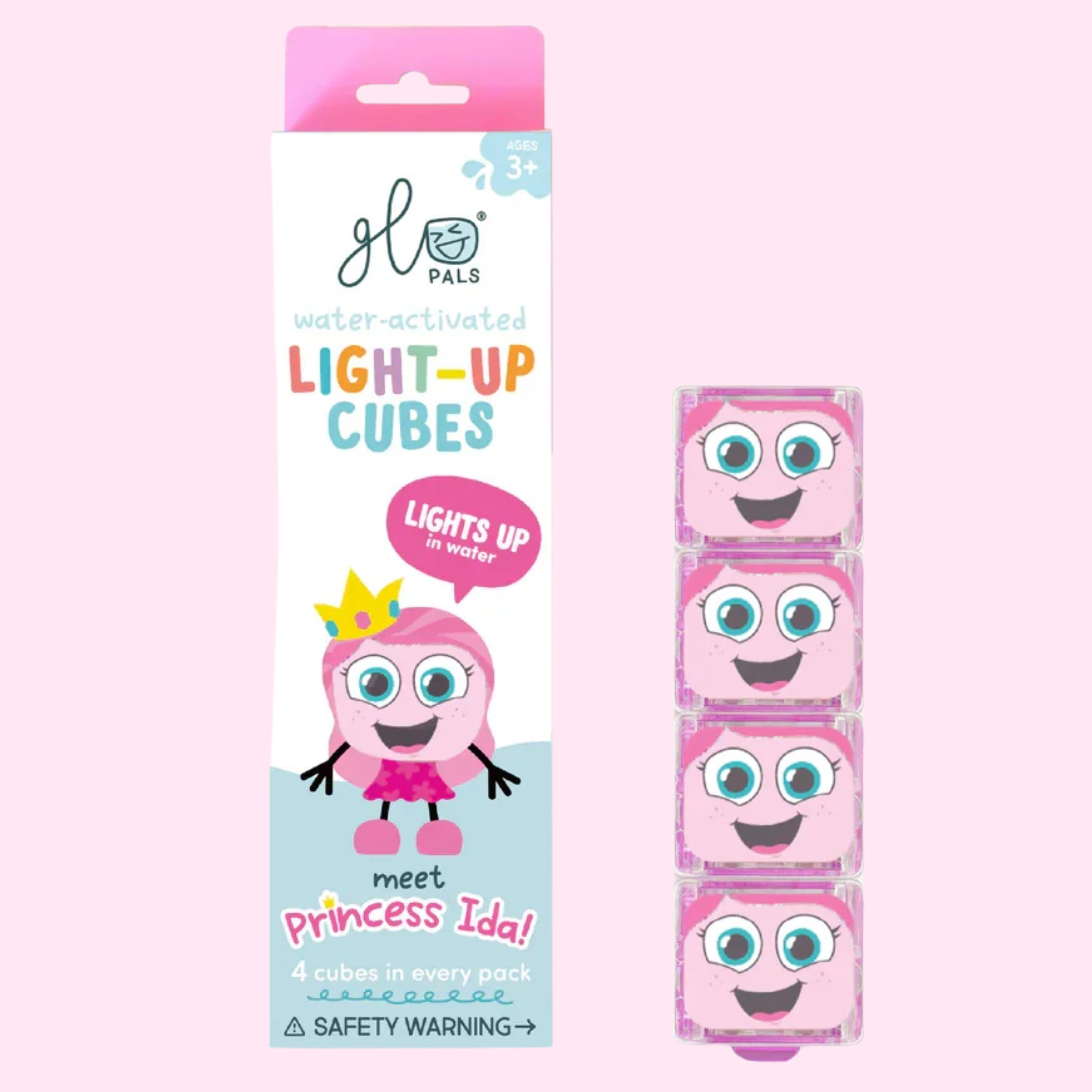 Princess Ida Pink Light Up Cubes - Glo Pals