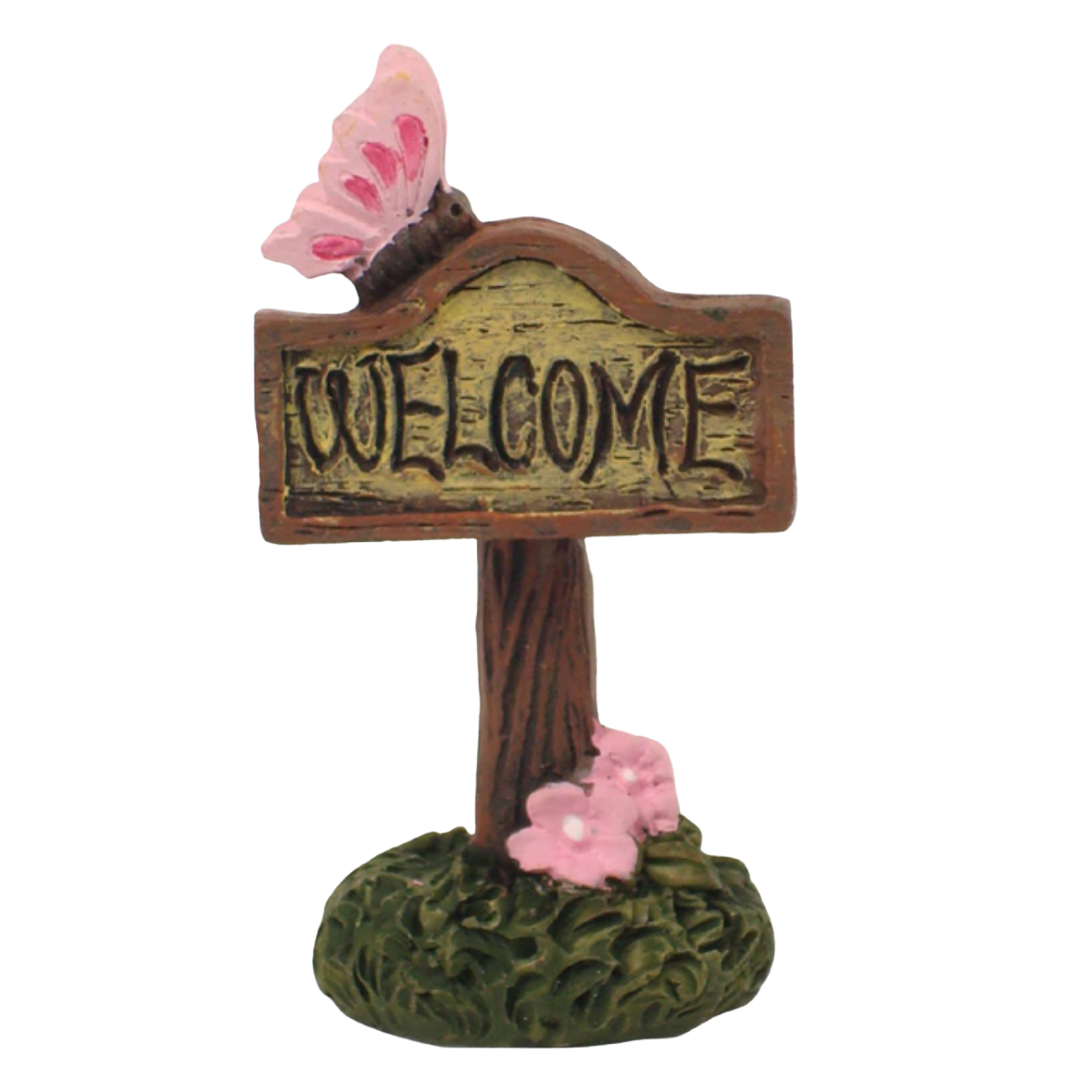 Mini Blossom Butterfly Welcome Sign - Fairy Garden