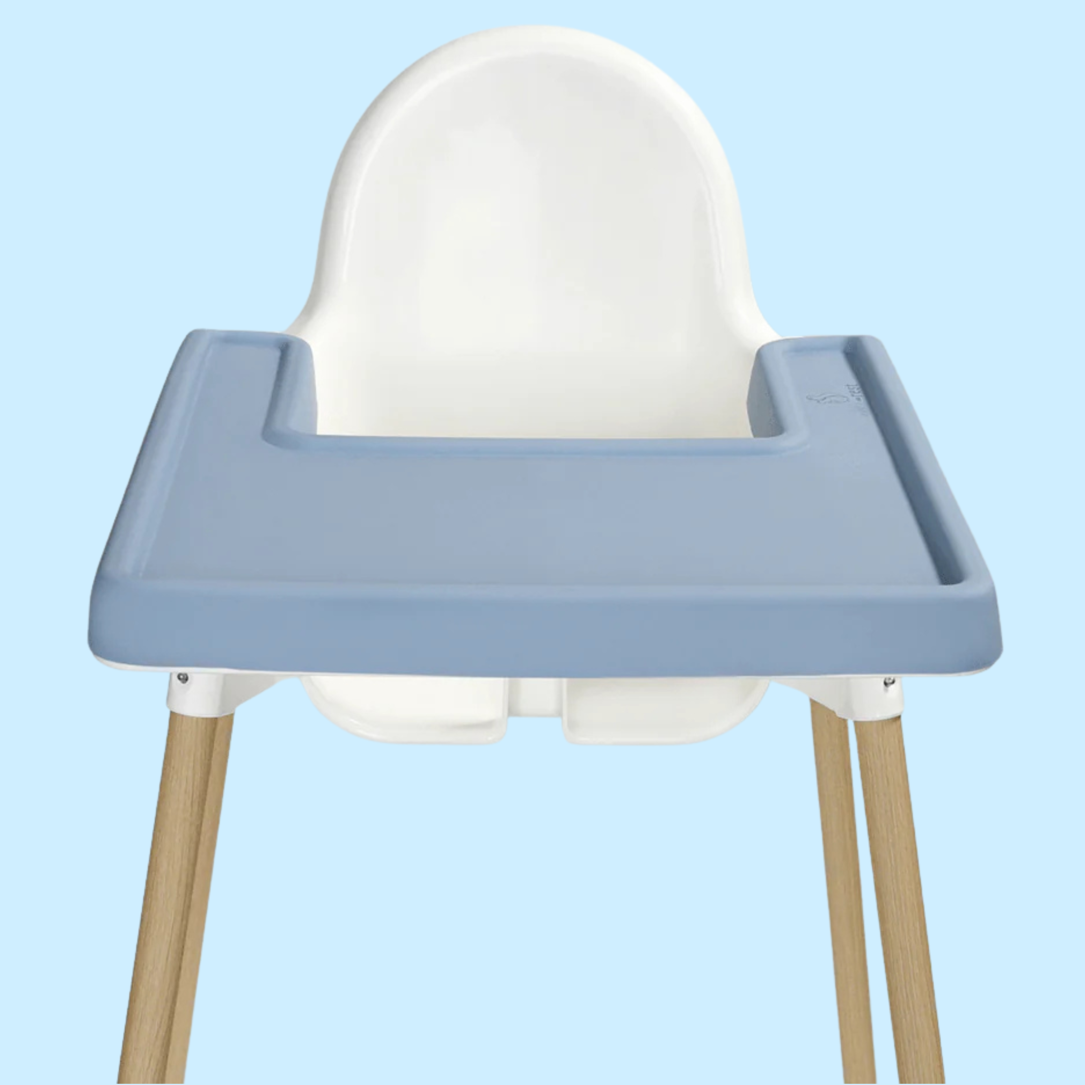 Dusty Blue IKEA Highchair Placemat - Nibble & Rest