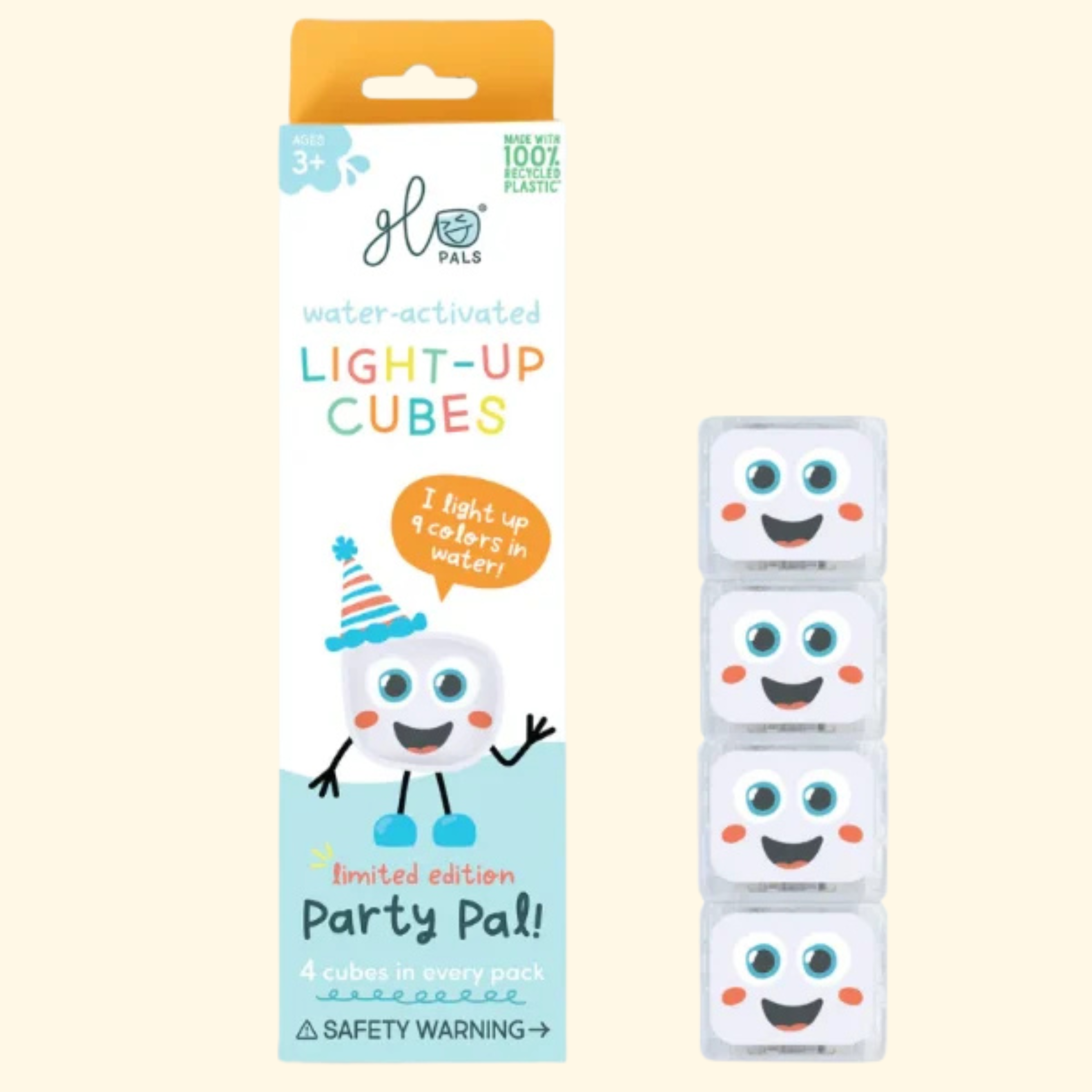Party Pal Multi-Colour Light Up Cubes - Glo Pals