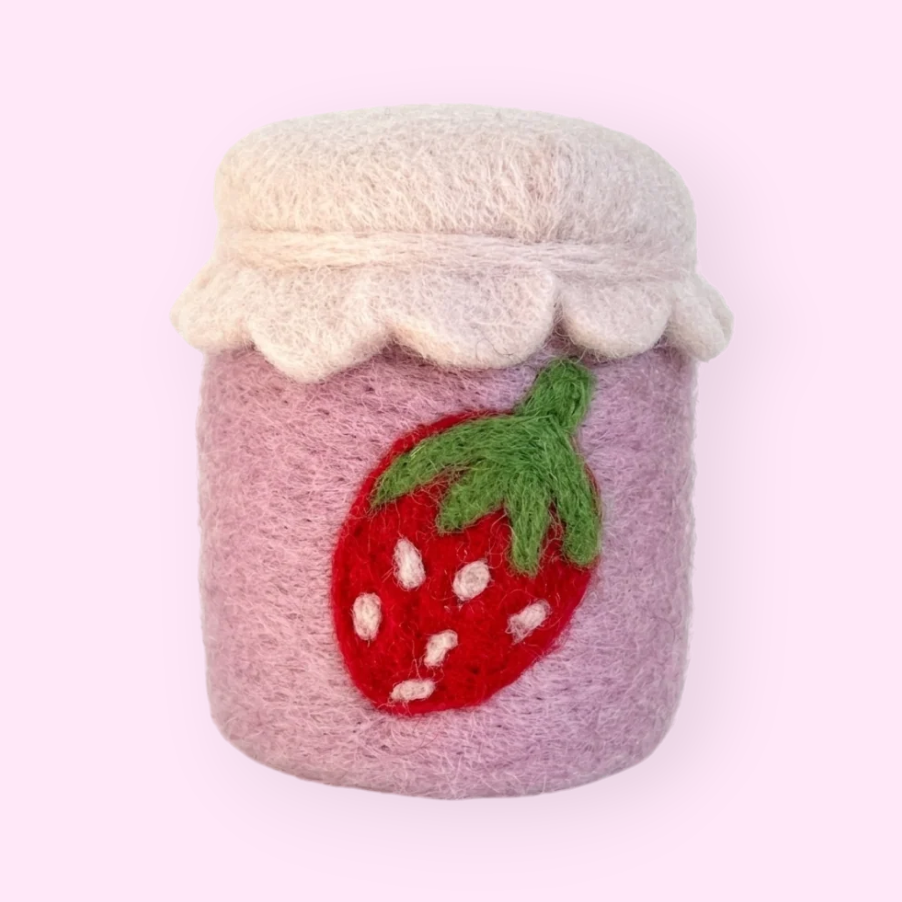 Strawberry Jam Felt Jar - Playtisserie