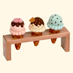 Wooden Felt Ice-Cream Holder - Tara Treasures