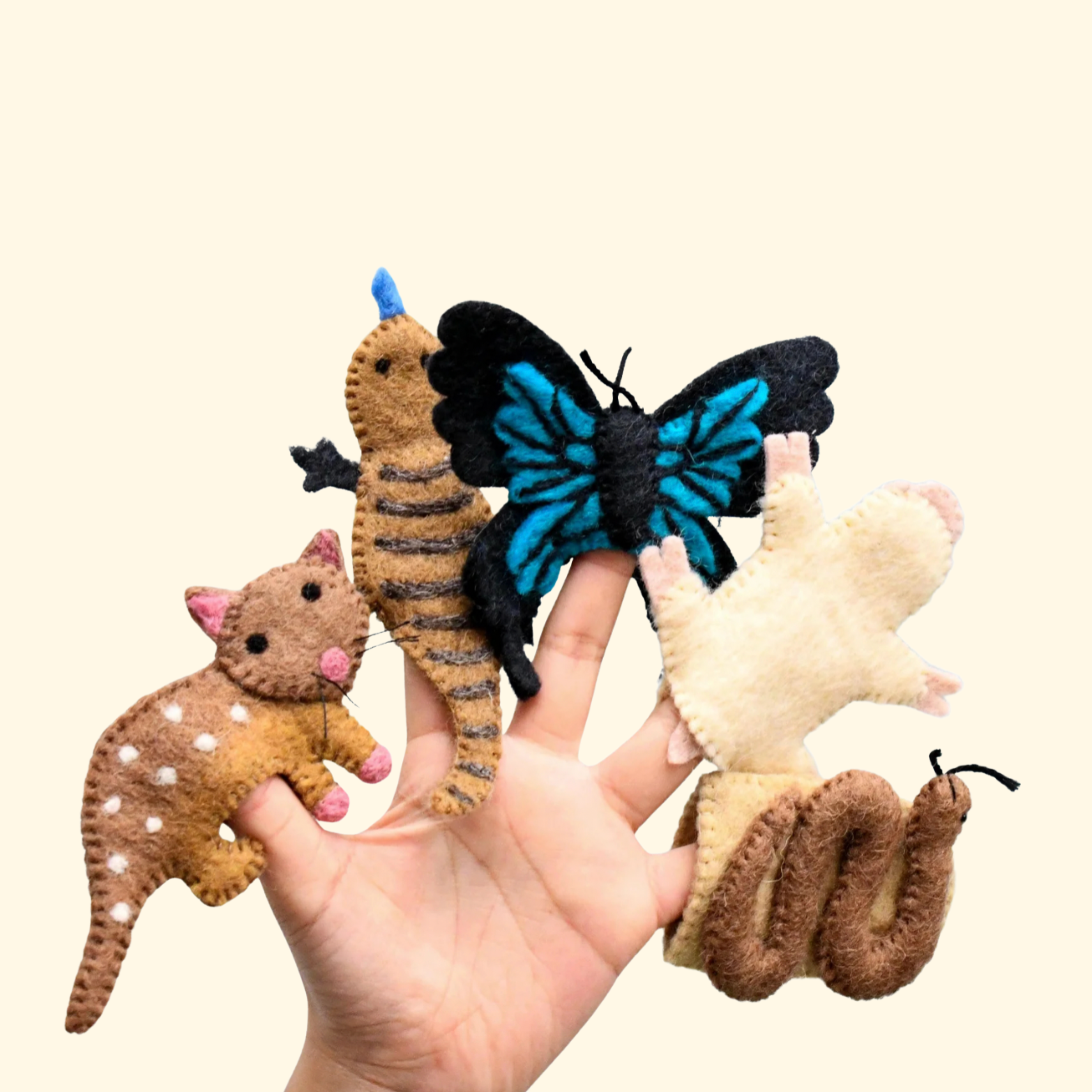 Australian Animals Felt Finger Puppet Set - Tara Treasures
