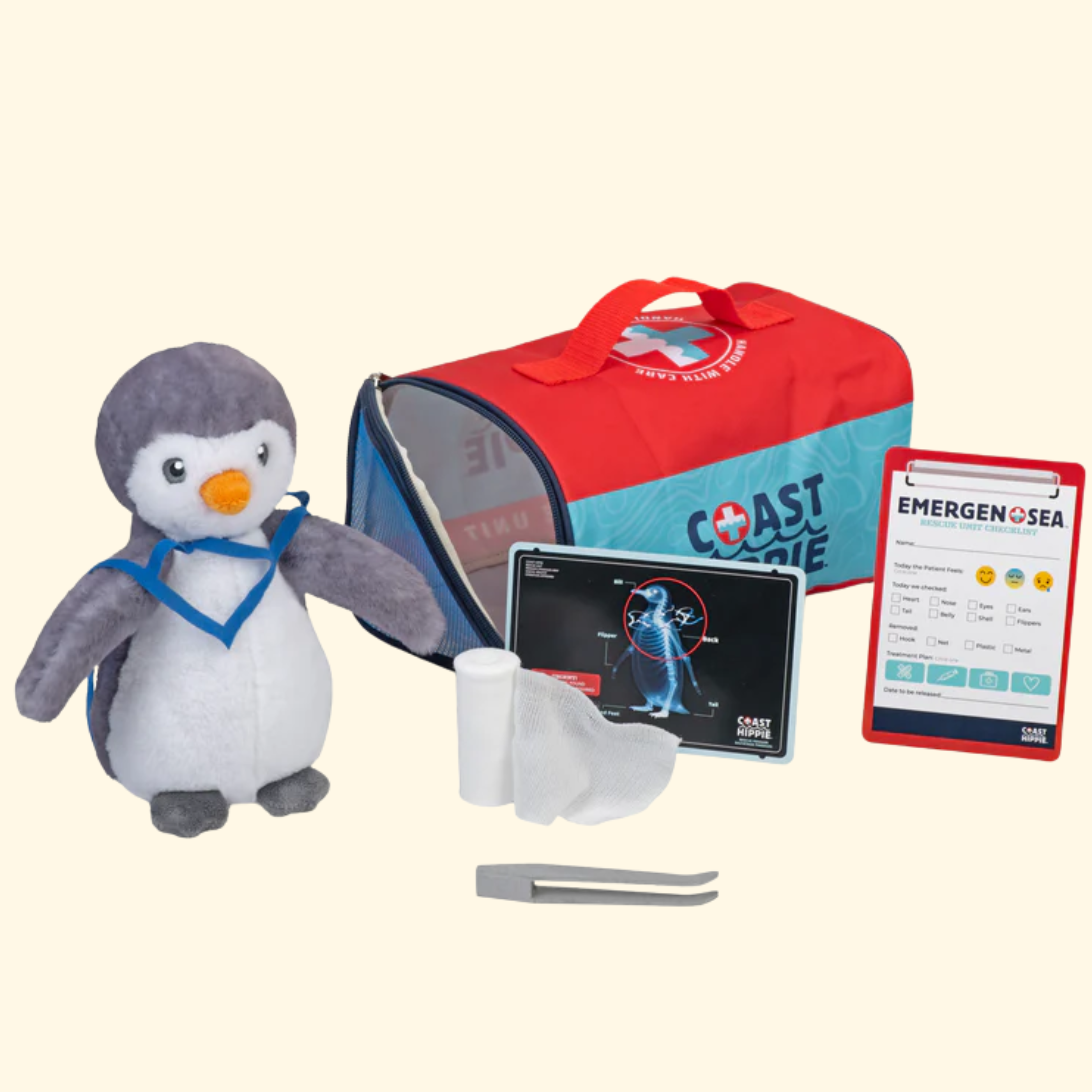 Penguin Wildlife Rescue Pretend Play Set - Wild Republic