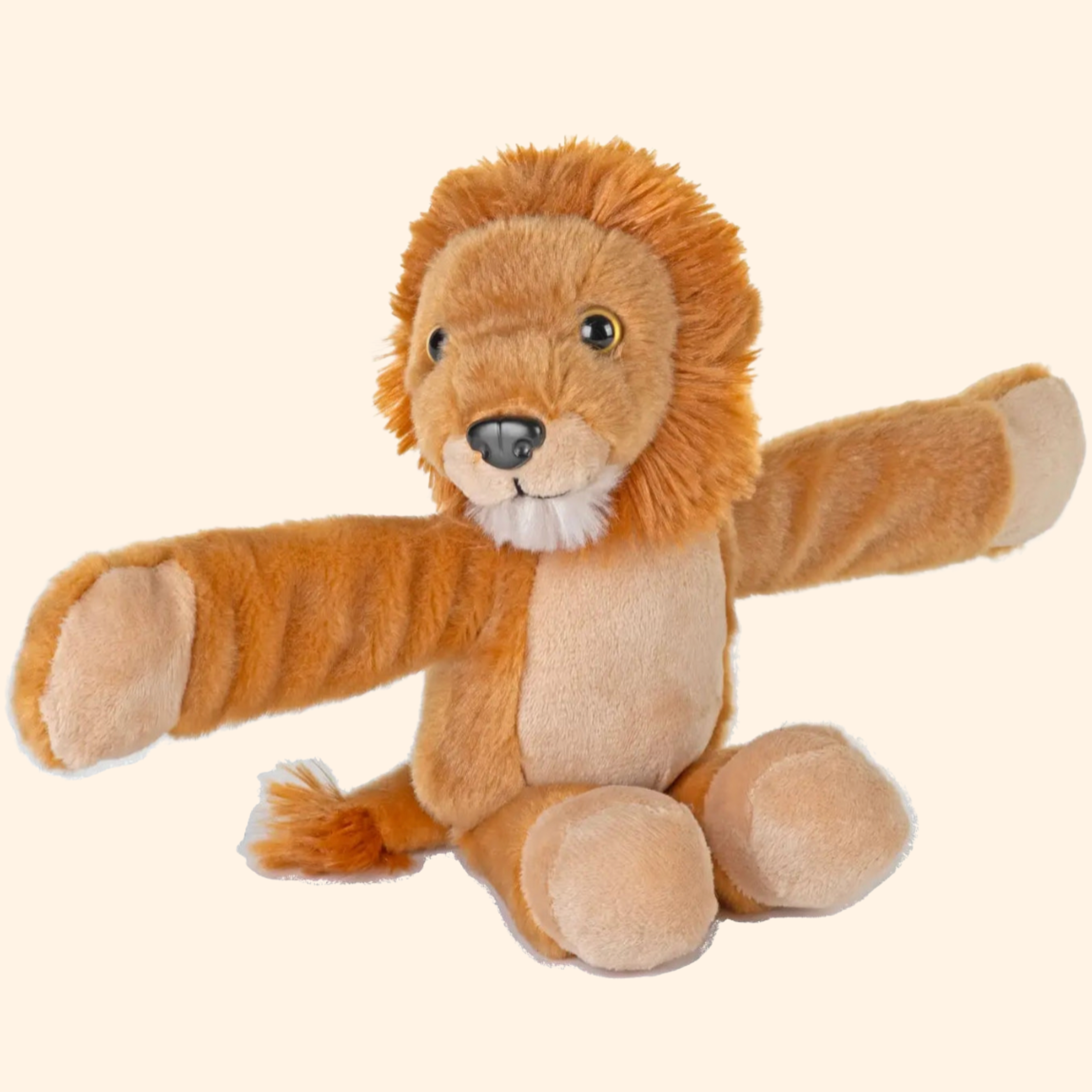 Lion Huggers Plush Toy Snap Band - Wild Republic