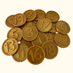 Jumbo Golden Treasure Counting Coins - Honey Hollow