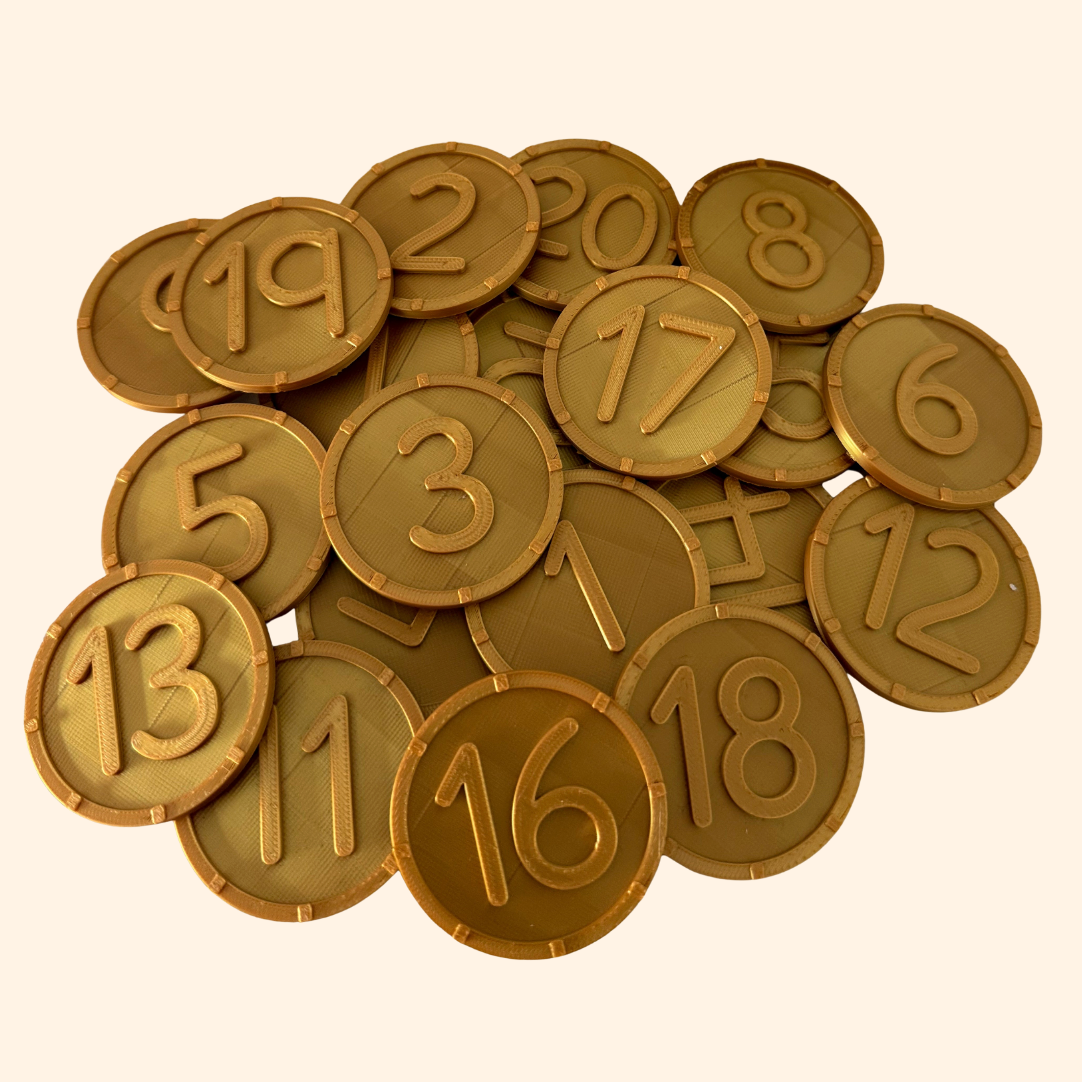 Jumbo Golden Treasure Counting Coins - Honey Hollow