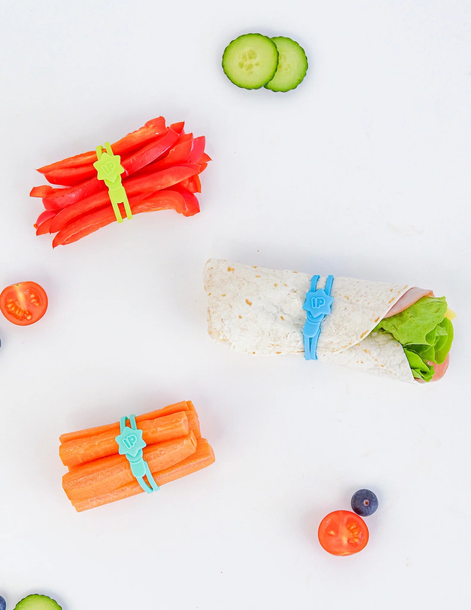 Burst Food Wrap Bands Pack - Lunch Punch