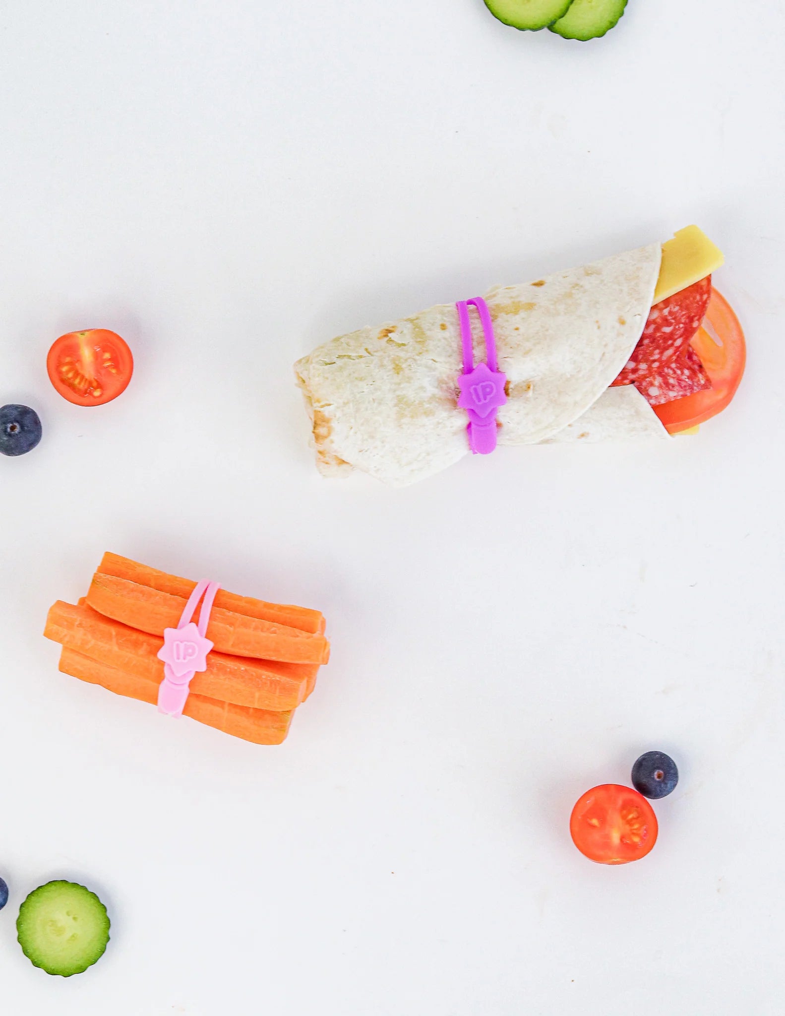 Blush Food Wrap Bands Pack - Lunch Punch