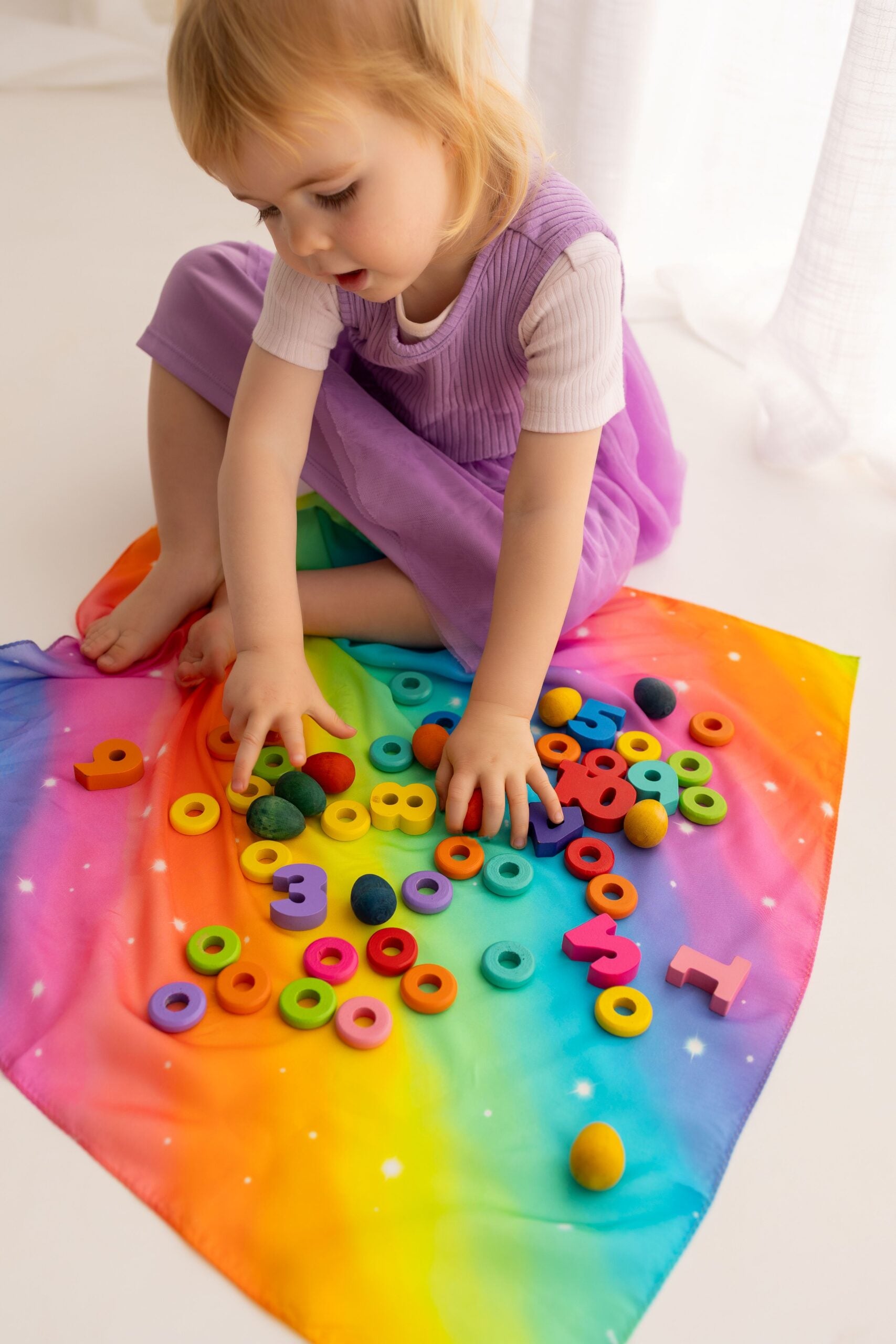 Little Rainbow Magic Play Silk - Play Silkies