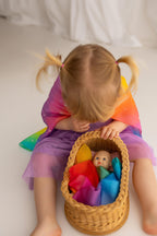 Mini Rainbow Play Silk - Play Silkies