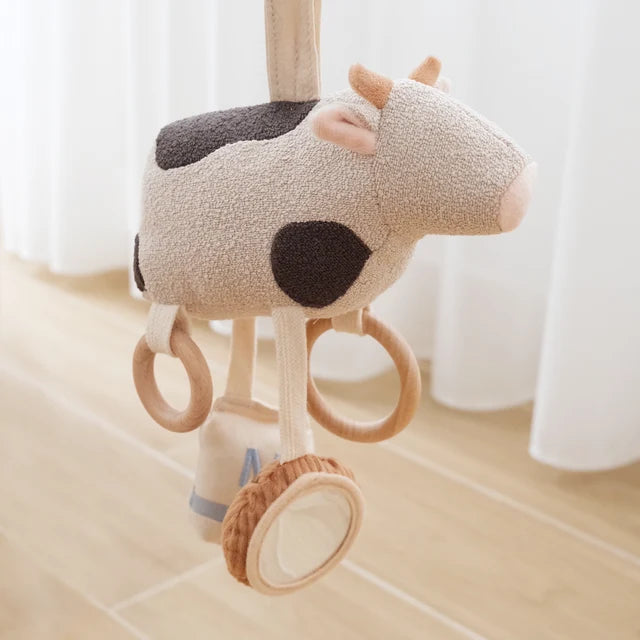 Moo Moo Hanging Rattle Toy - Little Lamb Kind