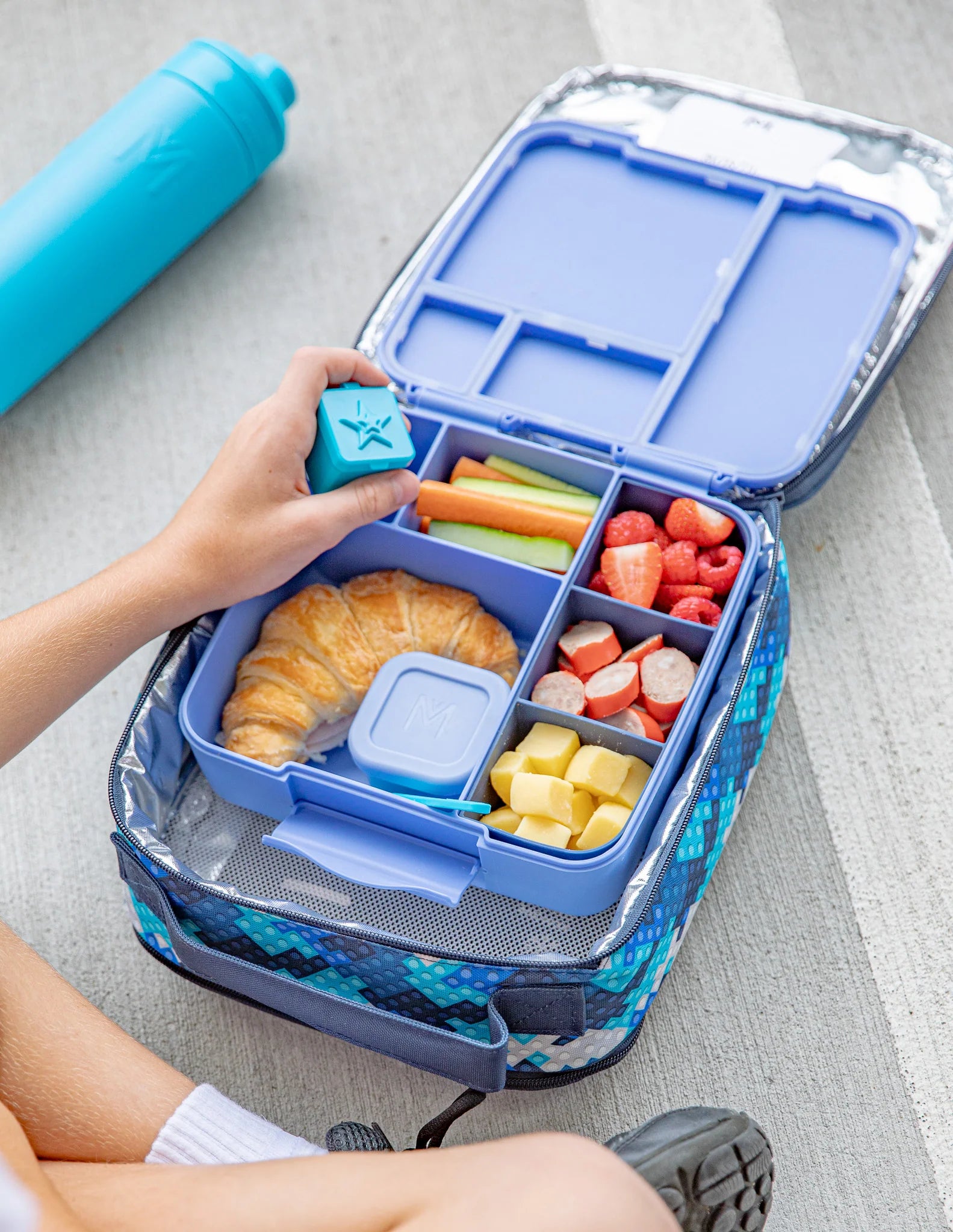 Navy Feast Lunchbox Tray - Montiico