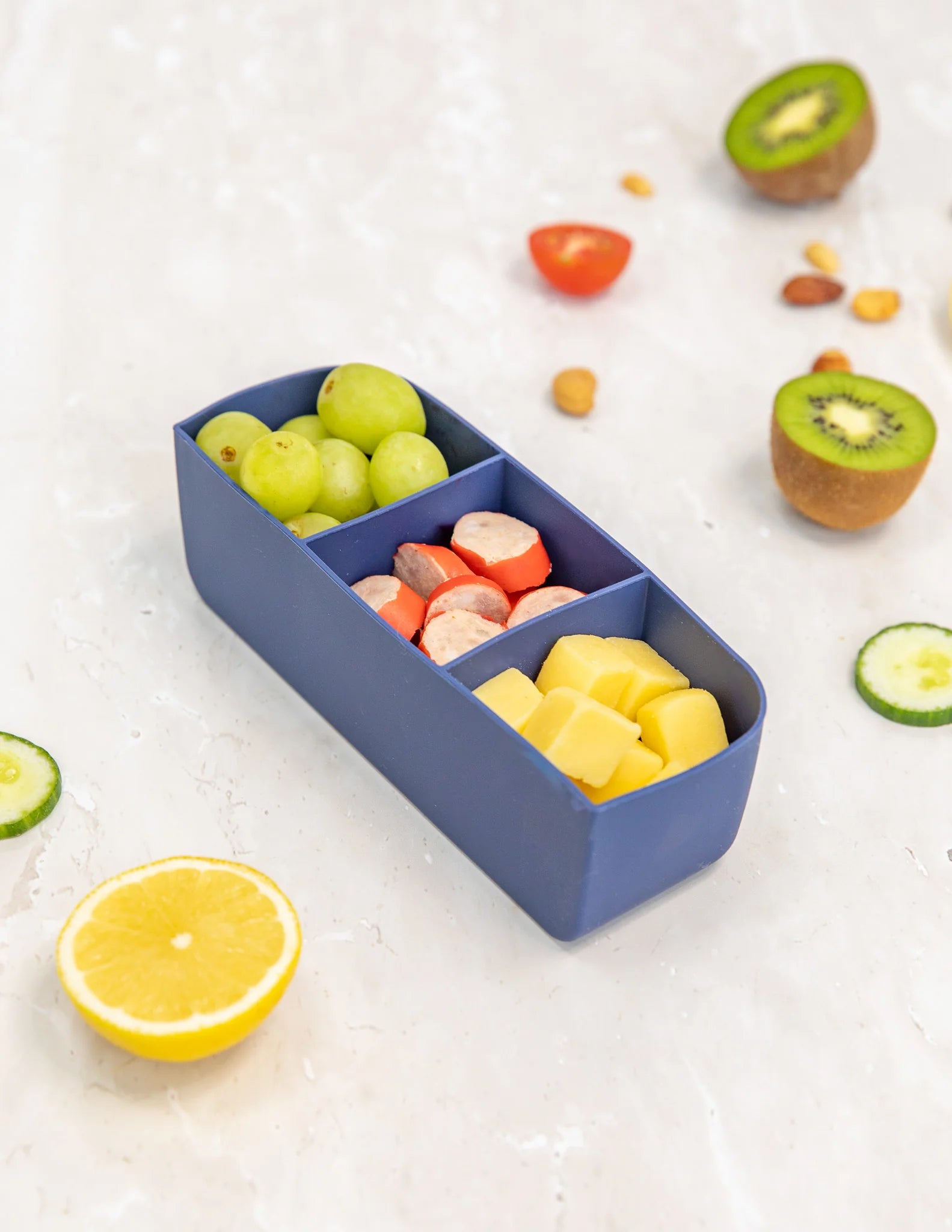 Navy Feast Lunchbox Tray - Montiico
