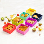 Fuchsia Square Feast Lunchbox Tray - Montiico