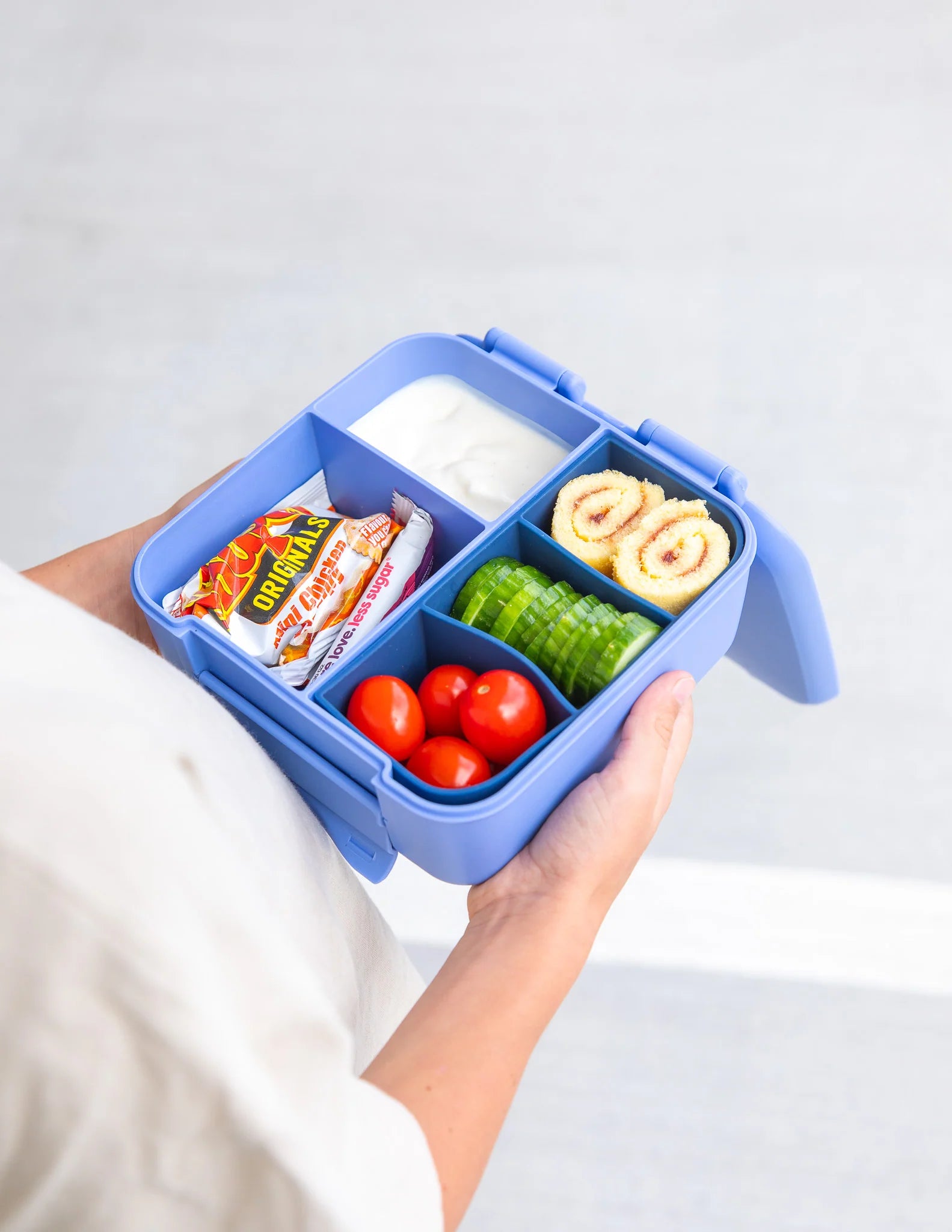 Navy Bite Lunchbox Tray - Montiico