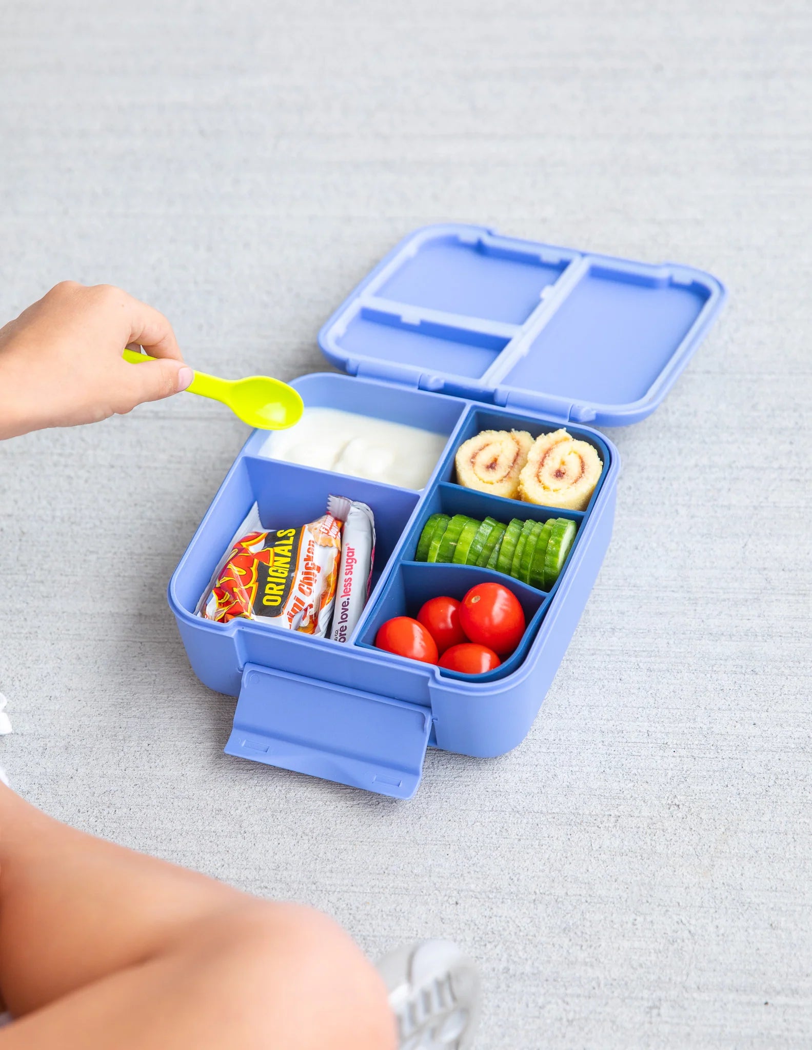 Navy Bite Lunchbox Tray - Montiico