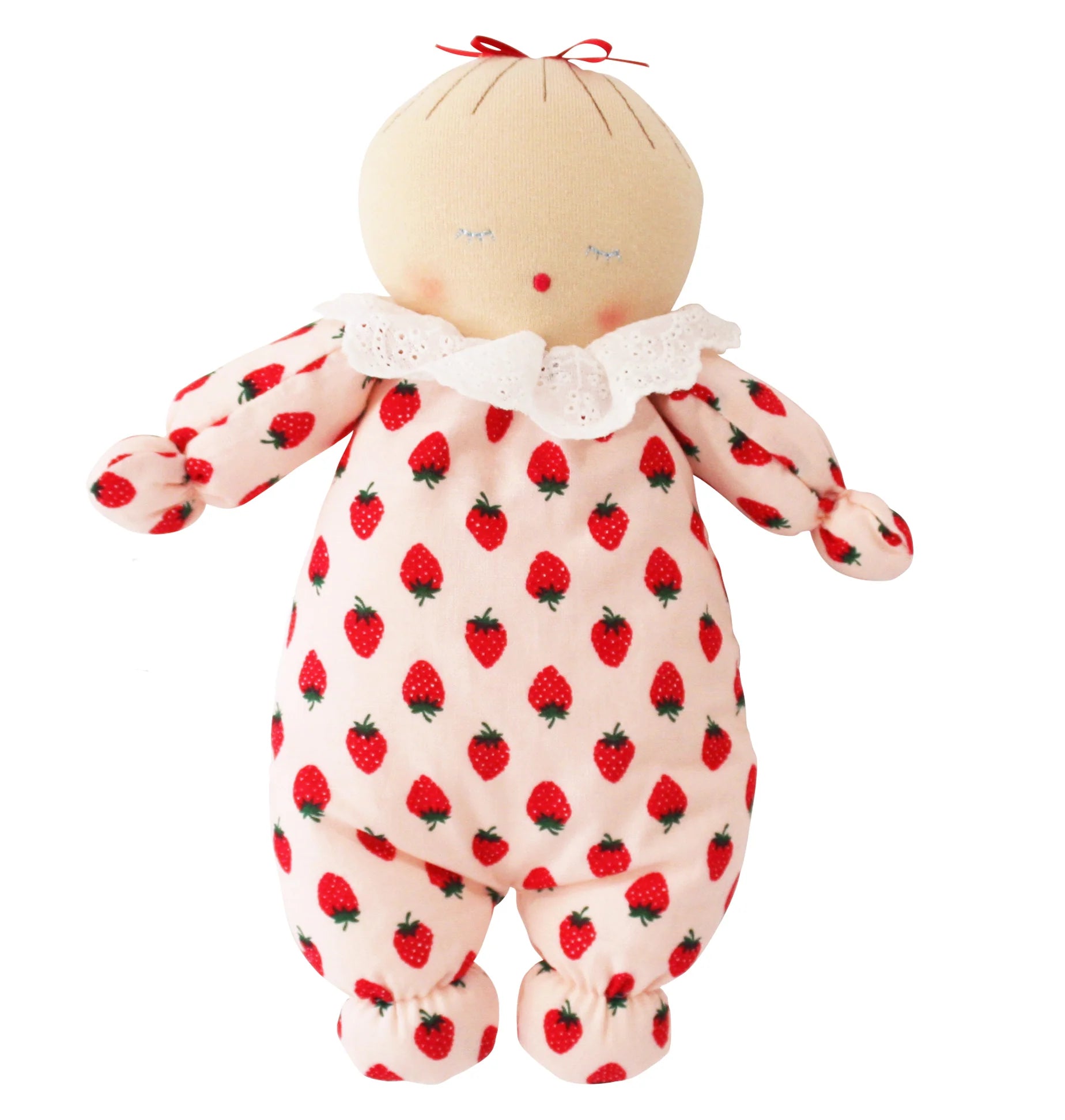 Strawberry Asleep/Awake Baby Doll - Alimrose