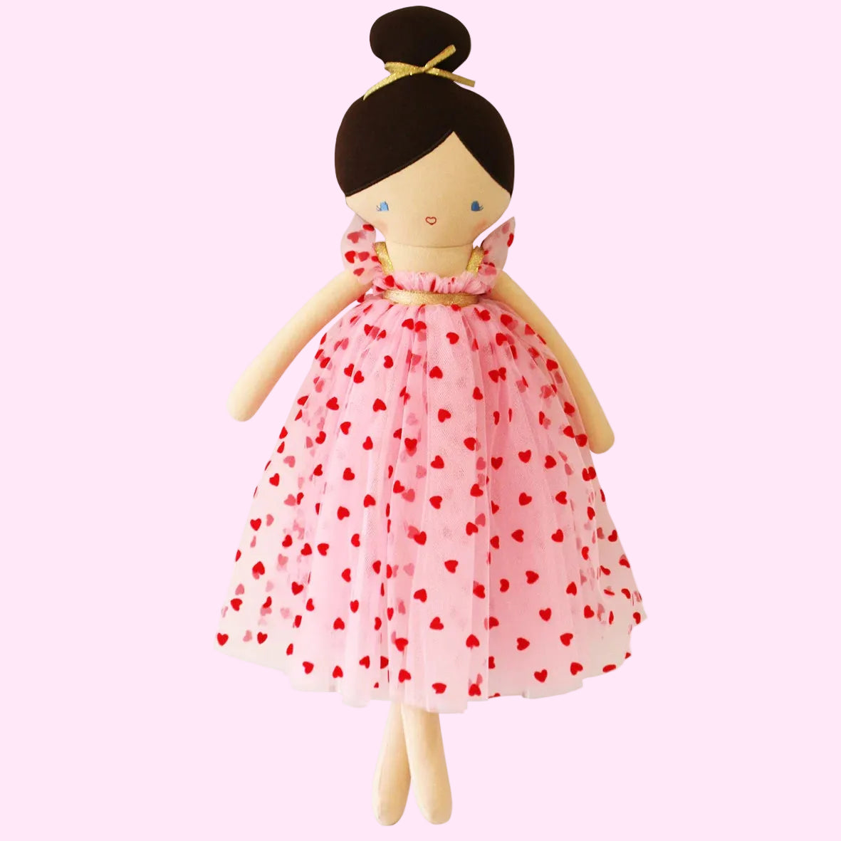 Red Pink Hearts Lottie Doll - Alimrose